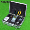 23pcs/Set Fiber Optic FTTH Tool Kit HS-30 Cleaver and 10mW Visual Fault Locator With Power Meter Stripping