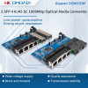 2 Fiber 4 RJ45 SC 1000Mbps Ethernet Media Switch Converter Gigabit 20KM SFP Fiber Optical Equipment Single Mode Port PCB