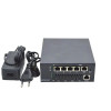 Mini EPON OLT Fiber Optic Equipment Passive Optical Network Security System 4-Port OLT+4 EPON Optical Modules Free Shipping