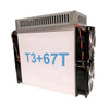 USED INNOSILICON T3+ 67T ASIC BTC Bitcoin Miner Mining Machine