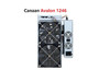 New Canaan Avalon 1246 83TH Bitcoin Miner Asic Miner 3155W Crypto Mining Machine With Original Power Supply