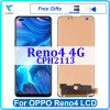 6.4" Screen For Oppo Reno4 4G CPH2113 LCD Display Touch Screen Digitizer Assembly Replacement Mobile Phone Repair 100% Tested