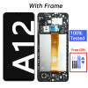 Mobile Phone Lcds for Samsung A12 display with frame a125f a127f a022f screen replacement pantalla for samsung galaxy a12 lcd