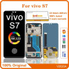 AMOLED LCD Touch Screen Digitizer Full Assembly with Frame for Vivo S7 V2020A Mobile Phone LCD Display Replacement Parts