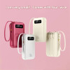 4-In-1 Power Bank 20000mah Built-In Cable 20W Fast Charging Powerbank Waterproof Portable Mobile Phone External Battery Charger