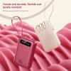 4-In-1 Power Bank 20000mah Built-In Cable 20W Fast Charging Powerbank Waterproof Portable Mobile Phone External Battery Charger