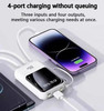 50000mAh Mobile Power Supply With Built-In Cable 66W Super Fast Charging Power Bank Waterproof Portable Mobile Phone Accessories