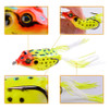4pcs/Box Soft Frog Shape Fishing Lures Double Hooks 8g 13g Top Water Ray Frog Artificial Minnow Crank Soft Bait Fishing Tackle