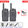 1/2/4 PCS Baofeng BF V8 Walkie Talkie UHF 400 470MHz Long Range Two Way talkie walkie Ham Radios Transceiver for Hunting Hotel