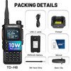 TIDRADIO TD H8 10W High Power Walkie Talkie Long Range Portable Two Way Radio Connection Phone APP Wireless Programming HAM GMRS