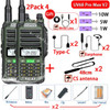 2Pack 10W Tri-Power Baofeng UV-68 PRO MAX V2 IP68 Waterproof Walkie Talkie High Power 711 antenna Radio 2-Way Radio Long Range