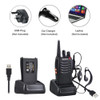 4/2/1PCS Baofeng 888S Walkie Talkie BF-888S 5W Ham Two-way radio set UHF 400-470MHz 16CH Walkie-talkie Transceiver USB Charger