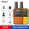 Btoera 2 Pcs Mini Walkie Talkie PMR 446 Portable Two-way Radio Ht PTT Walkie-talkies 5W 16CH UHF 400-470MHz Portable Radio for