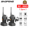 Baofeng 888s 2pcs Long Range Walkie Talkie UHF 400-470MHZ Two Way ham Radios Transceiver USB for Hunting