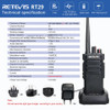 RETEVIS RT29 Walkie Talkie 4pcs Powerful Handy UHF (or VHF) IP67 Waterproof Two Way Radio Comunicador for Farm Factory Warehouse