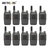 RETEVIS PMR Walkie Talkie 10 pcs Walkie Talkie RB635 RB35 PMR 446 Two-way Radio PTT talkie walkie for Hunting Hotel Restaurant