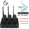 Retevis RT29 IP67 Waterproof (optional) Walkie Talkie Powerful Transceiver 6PCS Two Way Radio + RTC29 Six-Way Multi Unit Charger