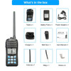 RETEVIS RT55 Professional Marine Radio Float Walkie Talkie 10pcs Waterproof Two-way Radio NOAA Weather Alert 5W Marine VHF Radio
