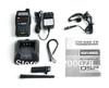 New baofeng uv 5r two way radio uv-5r dual band walkie talkie vhf/uhf transceiver FM radio SOS bright flashlight + accessories