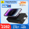 Baseus 20W Power Bank 30000mAh Portable Charger Powerbank Fast charging External Battery for iPhone 8-15 series