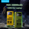 MOVESPEED M25 Power Bank 25000mAh 130W 3 Ports External Battery Fast Charge Powerbank for iPhone Switch Laptop Outdoor Travel