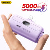 Remax Mini Power Bank 5000mAh Built in Cable PowerBank External Battery Portable Charger For iPhone Emergency Spare Power Banks