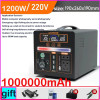 1000000mAh Portable 220v Outdoor Power Bank with Large Capacity for Self-Driving, Camping, and Emergency Backup Power Storage