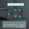 Type C PD Powerbank 40000 Mah Dual Quick Charge Power Bank Black Led Display 15W PD External Battery Charger For iPhone Xiaomi