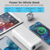 Type C PD Powerbank 40000 Mah Dual Quick Charge Power Bank Black Led Display 15W PD External Battery Charger For iPhone Xiaomi