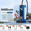 FCOku Car Jump Starter Air Pump Powerbank Portable Power Lamp Portable Air Compressor Multifunctional Tire Inflator with EVA Bag