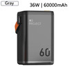 60000mAh Portable Power Bank Station PD65W Fast Charging Outdoor Powerful Emergency Auxiliary Battery For Laptop iPhone Samsung