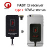 10W Qi Wireless Charging Receiver For iPhone Micro USB Type C Universal Fast Wireless Charger Adapter For Samsung Huawei Xiaomi