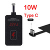 10W Qi Wireless Charging Receiver For iPhone Micro USB Type C Universal Fast Wireless Charger Adapter For Samsung Huawei Xiaomi