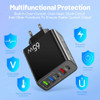 65W USB Type C Charger PD Muti Plugs Fast Charging Charger Mobile Cell Phone Quick Charging Wall Charger for IPhone Samsung