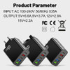 65W USB Type C Charger PD Muti Plugs Fast Charging Charger Mobile Cell Phone Quick Charging Wall Charger for IPhone Samsung