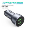 UGREEN 40W PD Car Charger Quick Charge QC4.0 3.0 for Xiaomi USB Type C PD Fast Charging for iPhone 14 13 12 Mobile Phone Charger