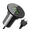 3 USB Desktop Charger 5V 3.1A Office Home Desk Hole Charge Station Universal Mobile Phone Charger USB Hub Charger