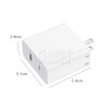 30W PD USB Charger QC 3.0 Quick Charger Type C Fast Charging Adapter for iPhone Xiaomi Huawei Mobile Phone Wall Chargers 50pcs