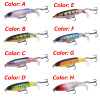 1 Pcs Top Water Spinner Fishing Lures 10cm 13.5g Propeller Soft Tail Spin Wobblers With Strong Hooks Artificial Bait Bass Pike