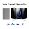 20-30pcs Matte Privacy UV Film Mobile Phone Screen Protector for Hydrogel Sheets Cutting Machine Frosted Privacy Protective Film