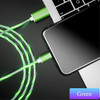 Glowing Cable Mobile Phone Charging Cables LED light Micro USB Type C Charger For Samsung Xiaomi iPhone 13 12 Charge Wire Cord