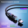 540 Rotate Magnetic USB Cable Type C Cable Fast Charging For iphone Samsung Magnet Charge Micro USB Cable Mobile Phone USB Wire