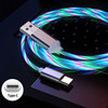 3 in 1 1m Glowing LED Light Cable Mobile Phone 5A USB Fast Charging Cable Charger For Samsung Xiaomi iPhone Charge Wire Type C