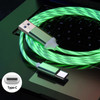 3 in 1 1m Glowing LED Light Cable Mobile Phone 5A USB Fast Charging Cable Charger For Samsung Xiaomi iPhone Charge Wire Type C