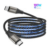 UVOOI USB C To C 100W Magnetic Fast Charger Cable for iPhone 15 65W USB A To C Data Charging Wire for Laptop Samsung MobilePhone