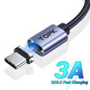TOPK AM45 Magnetic USB Cable Fast Charging Micro Type C Cable Magnet Charger Data Charging Wire Mobile Phone Cable Cord