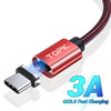 TOPK AM45 Magnetic USB Cable Fast Charging Micro Type C Cable Magnet Charger Data Charging Wire Mobile Phone Cable Cord