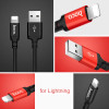 HoCo USB Cable for iPhone 14 Plus 11 pro max Xr X Xs 8 7 6 plus iPad 2A Fast Charging Cable Cord Mobile Phone Data Cable 1m 2m