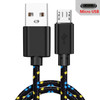 Micro USB Cable Data Sync USB Charger Cable For Samsung S7 Huawei Xiaomi Android Nylon Braided Mobile Phone Cables Fast Charging