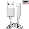 Micro USB Cable Data Sync USB Charger Cable For Samsung S7 Huawei Xiaomi Android Nylon Braided Mobile Phone Cables Fast Charging